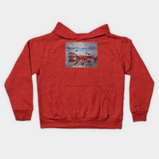 Monster Lobster Grunge Kids Hoodie